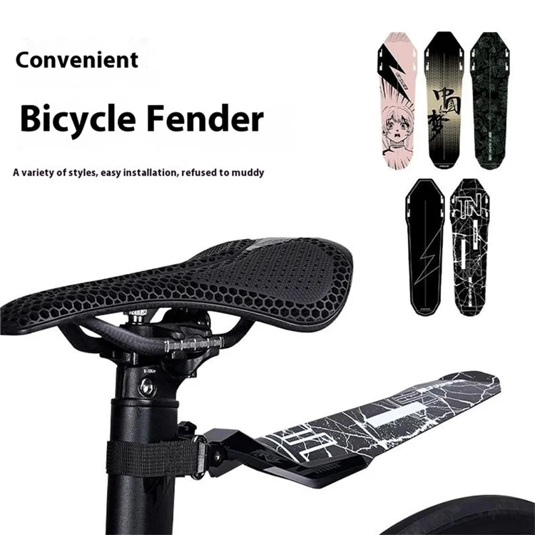 ENLEE E22141 Parafango per Bicicletta con Angolo Regolabile, Protezione Antispruzzi Posteriore per Bici da Strada e Mountain Bike - Montaggio su Sella / Stile A