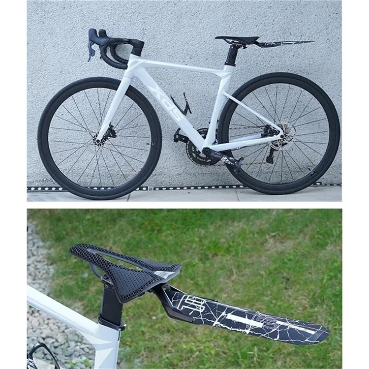 ENLEE E22141 Parafango per Bicicletta con Angolo Regolabile, Protezione Antispruzzi Posteriore per Bici da Strada e Mountain Bike - Montaggio su Sella / Stile A