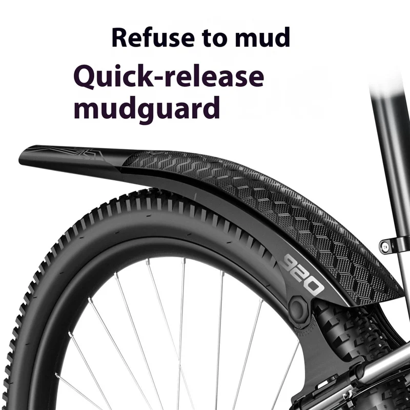ENLEE E22137 For Mountain Bike Mudguard Textured Surface Quick Release Bicycle Fender