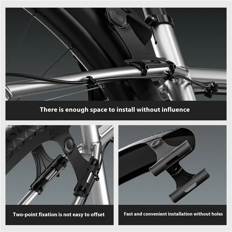 ENLEE E22137 For Mountain Bike Mudguard Textured Surface Quick Release Bicycle Fender
