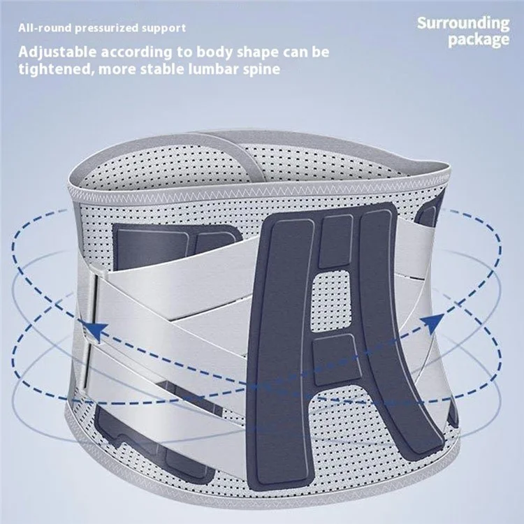 YF-YD048 Volleyball Weightlifting Squat Waist Support Band Steel Plate Sports Lumbar Brace - Size S