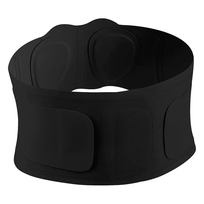 Bionic Waist Belt Built In Steel Plate Ultra Thin Breathable Summer Lumbar Support for Sports Fitness - Black / S