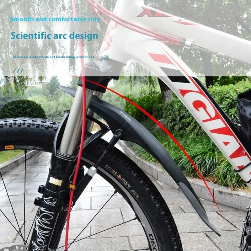 ZOYOSPORTS ZY-899 Mountain Bike Fender Quick Release 26 27.5 29 Inch Universal PP+PET Mudguard - Rear Fender