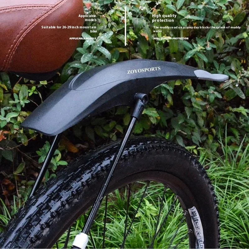 ZOYOSPORTS ZY-899 Mountain Bike Fender Quick Release 26 27.5 29 Inch Universal PP+PET Mudguard - Rear Fender