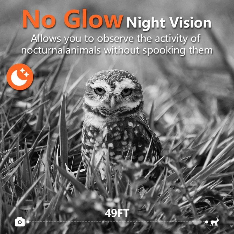 PR906W 5K Fotocamera di sorveglianza per la fauna selvatica con visione notturna, controllo WiFi tramite app