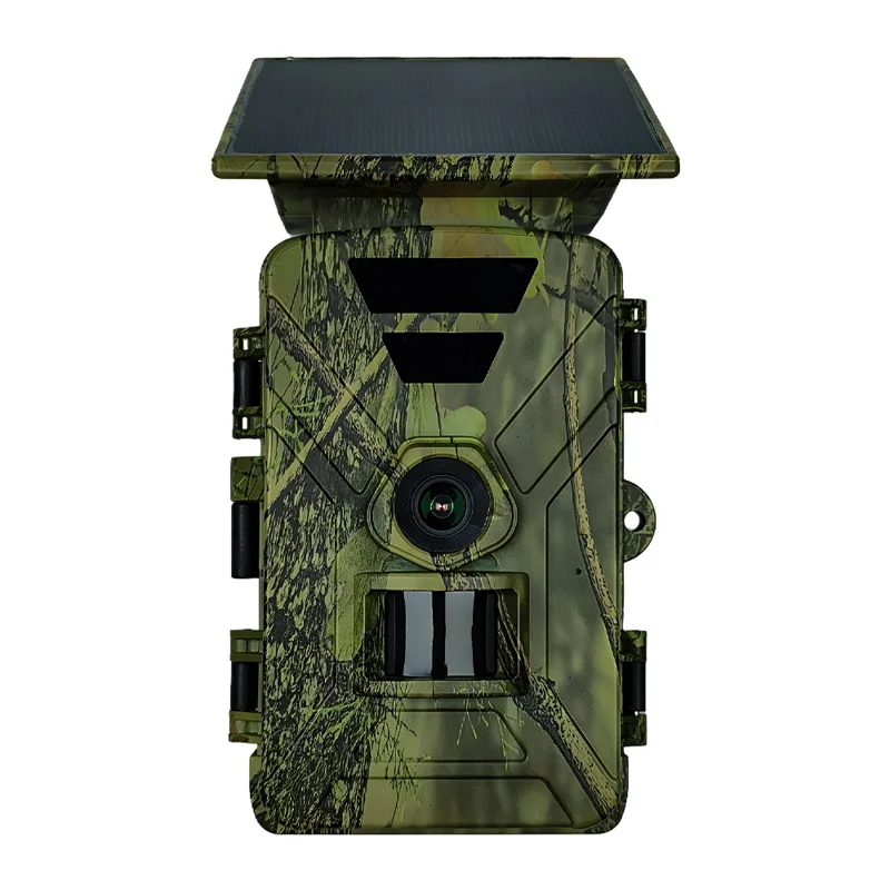 PR903W Caméra de chasse solaire extérieure 8K 60MP WiFi Vision nocturne infrarouge Caméra de sentier