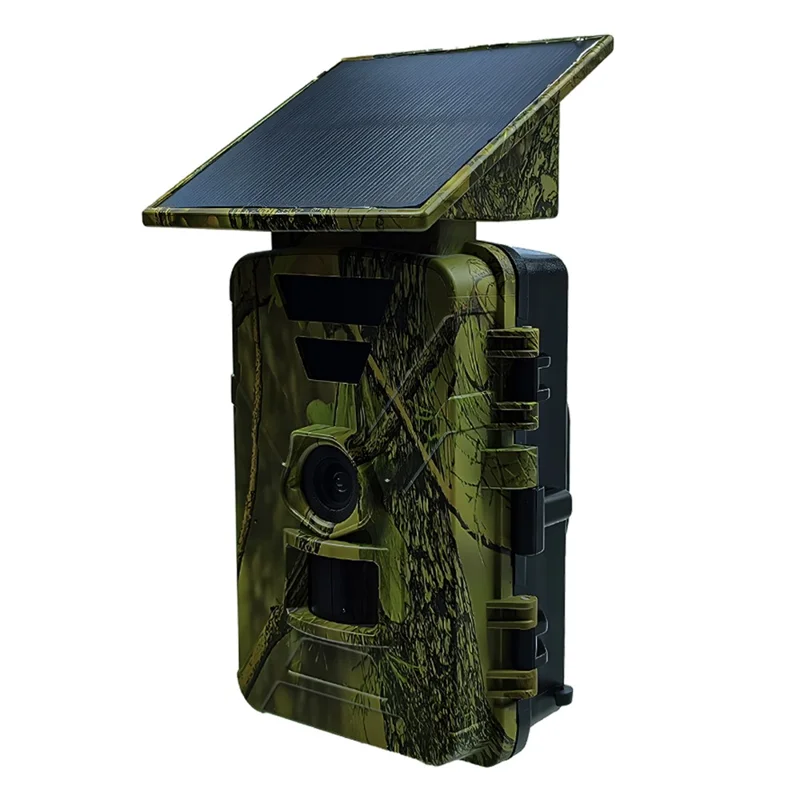 PR903W Caméra de chasse solaire extérieure 8K 60MP WiFi Vision nocturne infrarouge Caméra de sentier
