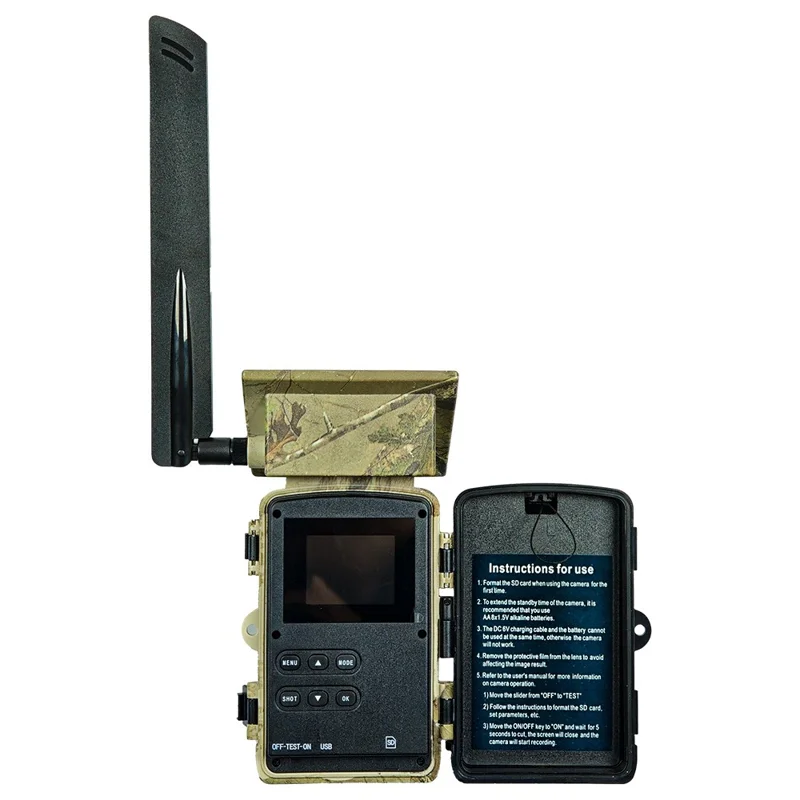 PR903G 5K Cámara de Caza para Exteriores con Visión Nocturna, Solar, 4G con Tarjeta SIM, Versión UE