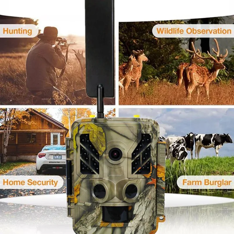 Fotocamera per tracciamento BST883C 4G con visione notturna a infrarossi per monitoraggio animali durante la caccia
