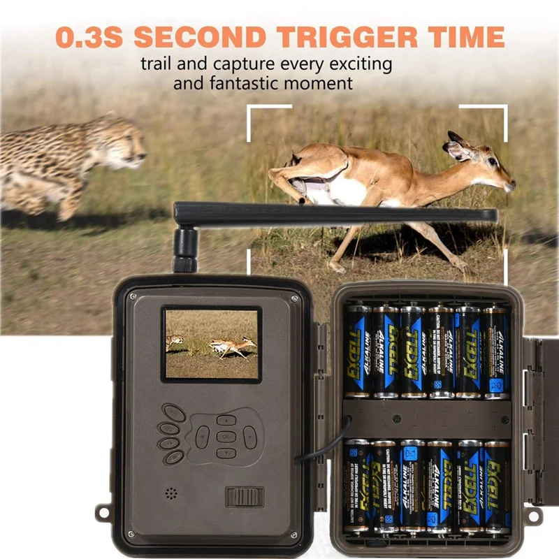 Fotocamera per tracciamento BST883C 4G con visione notturna a infrarossi per monitoraggio animali durante la caccia