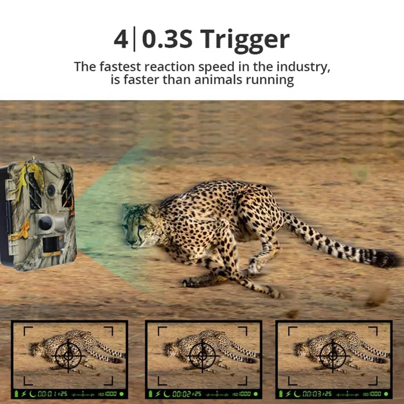 Fotocamera per tracciamento BST883C 4G con visione notturna a infrarossi per monitoraggio animali durante la caccia