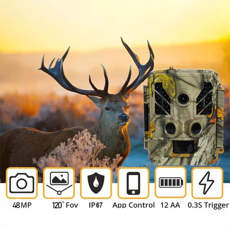Fotocamera per tracciamento BST883C 4G con visione notturna a infrarossi per monitoraggio animali durante la caccia