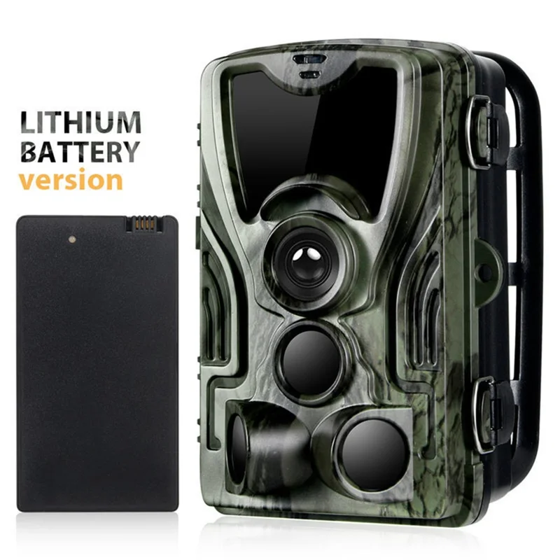 HC-801A Infrared Night Vision Wildlife Trail Cam Waterproof Outdoor Hunting Camera, Lithium Battery Version (without Battery)