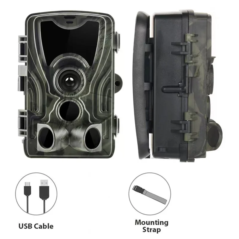 HC-801A Infrared Night Vision Wildlife Trail Cam Waterproof Outdoor Hunting Camera, Lithium Battery Version (without Battery)