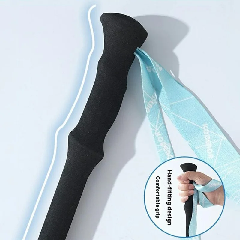 KODENOR 1Pc 120cm Foldable 4-Section Trekking Pole Lightweight Aluminum Alloy Hiking Stick for Mountain Climbing - Blue