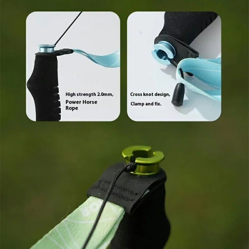 KODENOR 1Pc 120cm Professional Trekking Pole Ultralight Carbon Fiber Quick Lock Foldable Hiking Stick - Blue