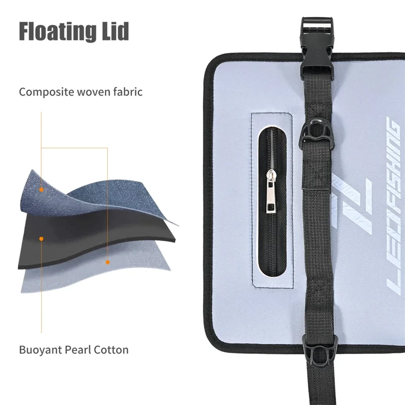 LEOFISHING GY28 EVA Квадратная плавающая рыбная корзина 28x21x26см Двойная молния Широкое открытие Живая рыба Креветочная клетка Складная