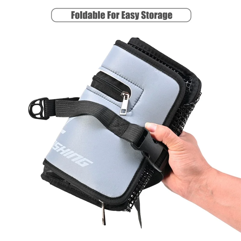 LEOFISHING GY28 EVA Квадратная плавающая рыбная корзина 28x21x26см Двойная молния Широкое открытие Живая рыба Креветочная клетка Складная