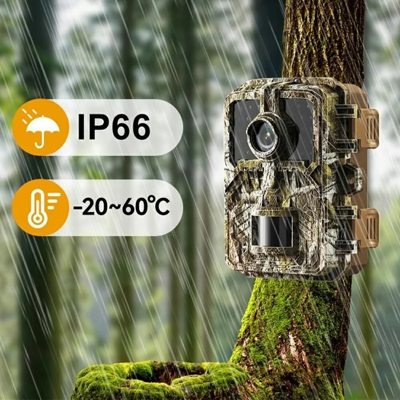 DL003 Охотничья камера HD, инфракрасная камера для записи дикой природы, водонепроницаемая камера ночного виденья с датчиком движения PIR