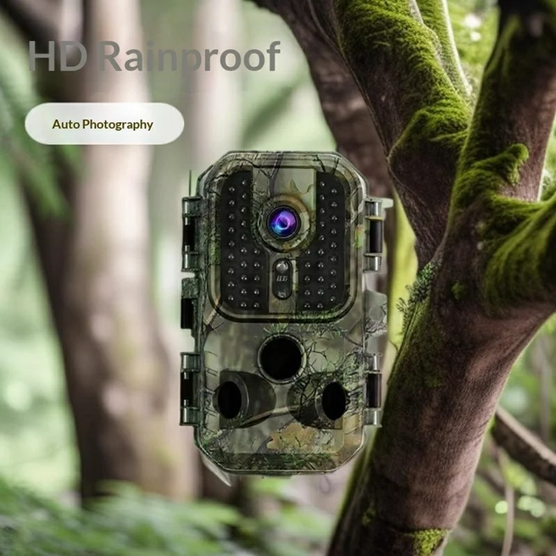 Câmara de Caça Infravermelha DL002, Câmara HD com Visão Noturna, à Prova de Água, de Ângulo Amplo, para Monitorização de Vida Selvagem