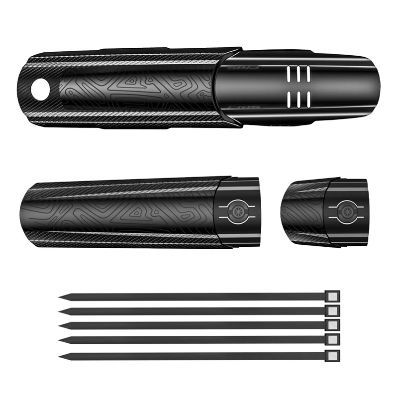 ENLEE Per Mountain Bike Da Discesa Parafango Esteso Largo Leggero Per Bicicletta Con Ampia Copertura - Nero