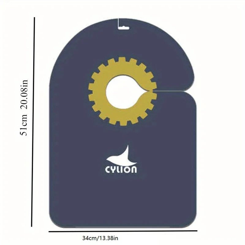 Bicycle Disc Brake Oil Guard Shield PVC Mountain Road Bike Chain Cleaning Protection Plate - Grey