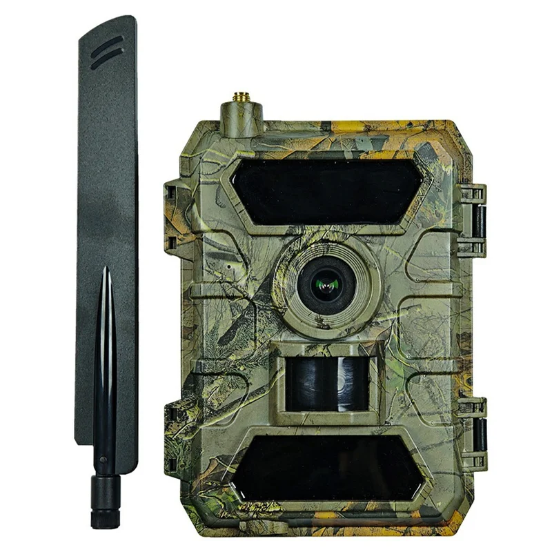 PR902LTE 4G 8K 60MP Trail Camera IP66 Waterproof Night Vision PIR Motion Detection Hunting Camera for Wildlife Scouting - Camouflage