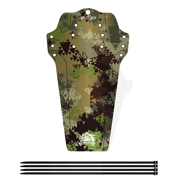 Enlee Bike Fender Mtb Mud Guard Avant Et Arrière Garde De Boue PORTABLE PORTABLE DESIGNEMENTS BILLE Fender Fild - Camouflage