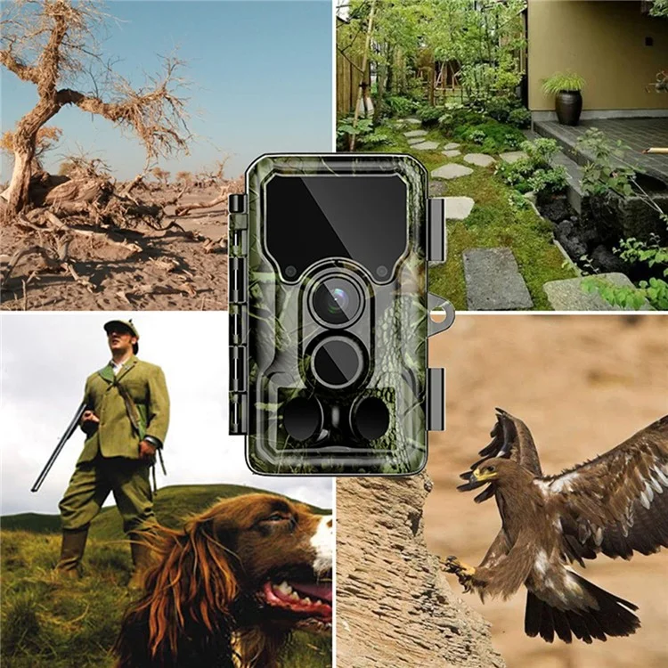 SJCAM M50 2.33-inch HD Screen Infrared Camera Animal Sports Camera Outdoor IP65 Waterproof Surveillance Hunting Camera - Dried Wood Green