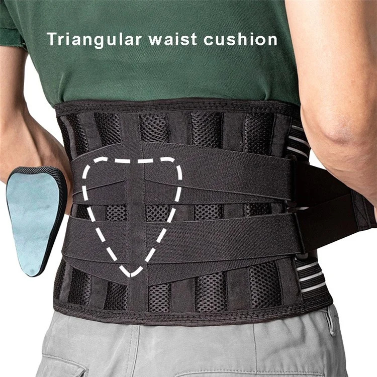 Double Pull Back Lumbar Support Belt Waist Orthopedic Corset Spine Decompression Waist Trainer Brace Back Pain Relief - S