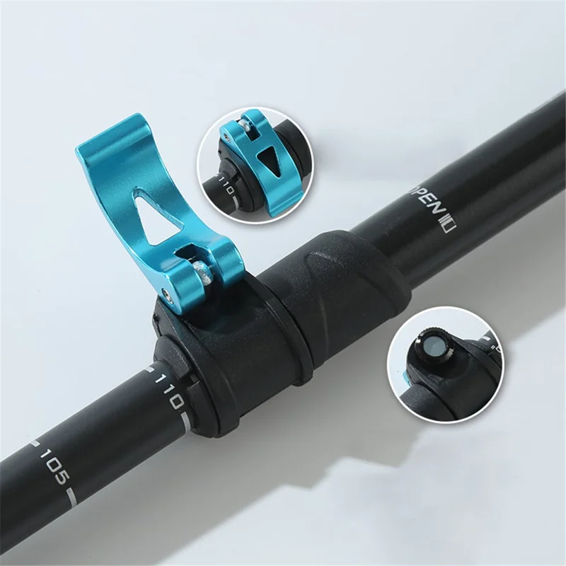 KODENOR 52-110CM Bastão Telescópico para Caminhada Fibra de Carbono de Alta Resistência 3 Seções Bastão de Trekking para Crianças - Azul
