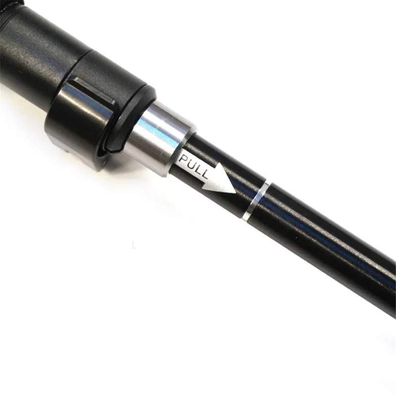 NECASIL N88 Anti-Slip Trekking Pole 33-125 CM Aluminum Alloy Folding Hiking Walking Stick - Black