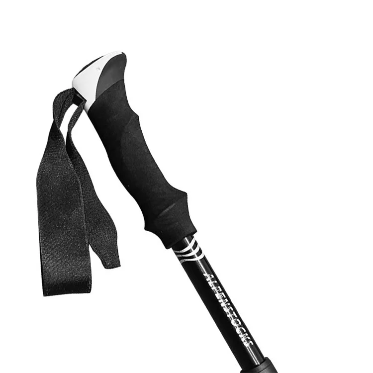 Bâton de randonnée télescopique N85 ultra-léger Trekking Bâton de randonnée en camping 5 sections Alliage d'aluminium Bâton de marche pliable