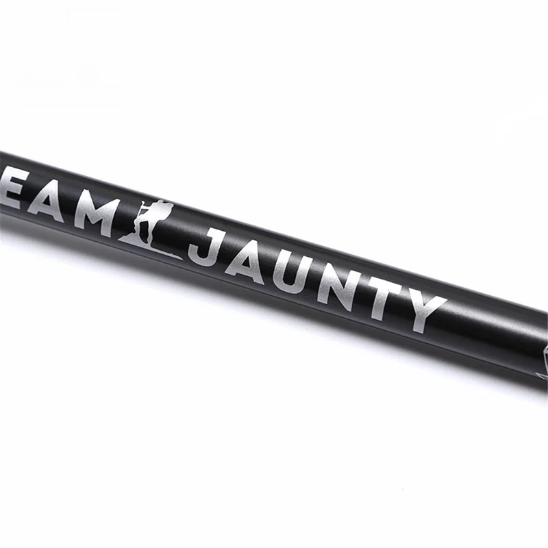 TEAM JAUNTY 6-3JNS 2 Pièces Bâton de Randonnée Rétractable pour l'Escalade, le Ski, le Trekking Bâton de Marche en Alliage d'Aluminium 6061 - Argent