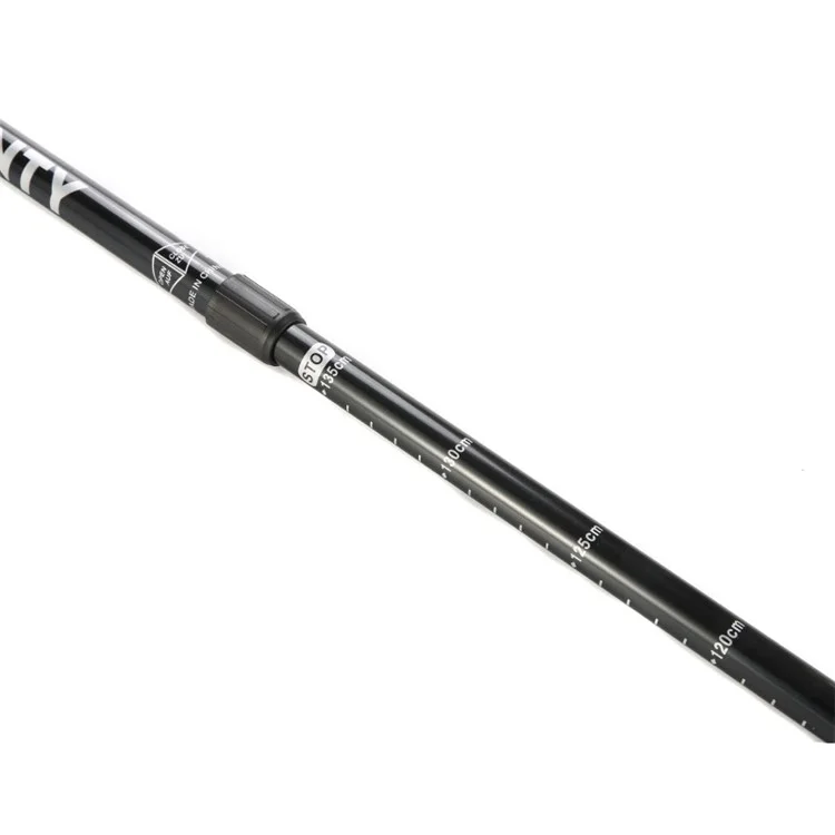 TEAM JAUNTY 6-3JNS Trekking Pole 65-135CM Aluminio Aleación Plegable Senderismo Bastón Trekking - Mango Recto / Plateado