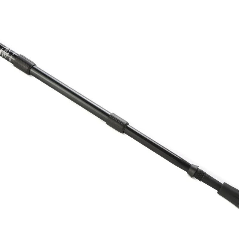 TEAM JAUNTY 6-3JNS Trekking Pole 65-135CM Aluminum Alloy Folding Hiking Walking Stick - Angled Handle / Silver