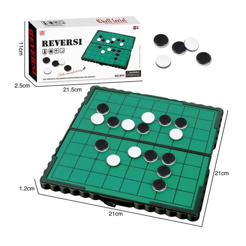 Foldable Magnetic Chess Board Portable Board Game Set Kids Educational Toy - Reversi Chess