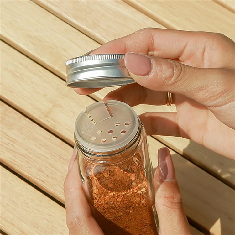 AOTU 16 pièces / Set de bouteilles d'huile de camping, récipients à épices, kit de brosse avec sac de rangement (sans BPA, sans homologation FDA)