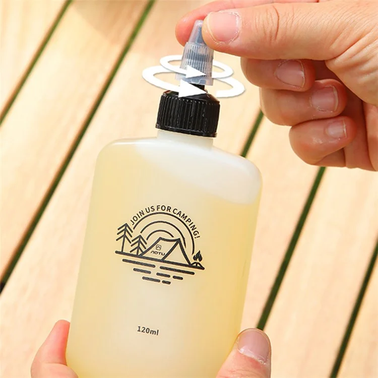HALIN 5PCS Mini Squeeze Oil Bottles 120ml Liquid Containers for Camping BBQ Picnic (BPA-Free, No FDA)
