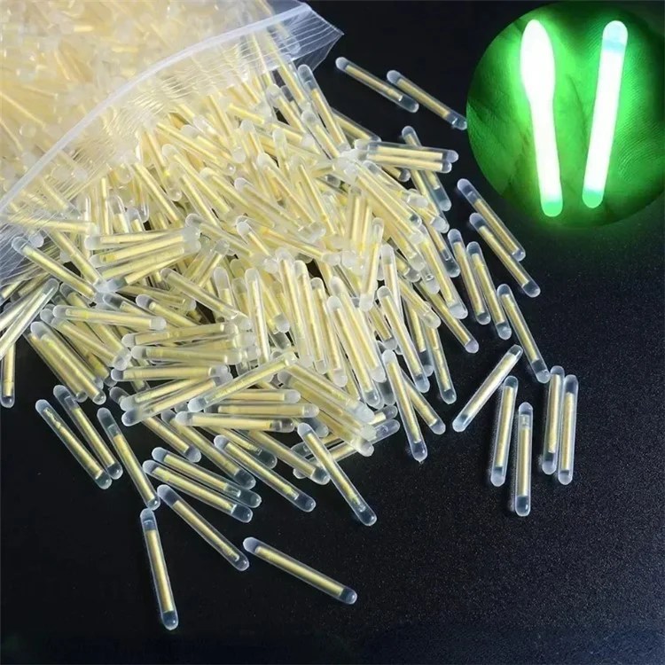 50 bâtons lumineux flottants à lucioles fluorescentes - 2,2 x 22 mm