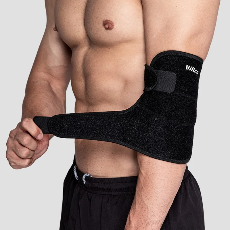VILICO AB089 Sports Elbow Brace Shock-Absorbed Elbow Wrap Fitness Arm Meniscus Brace Support - Preto