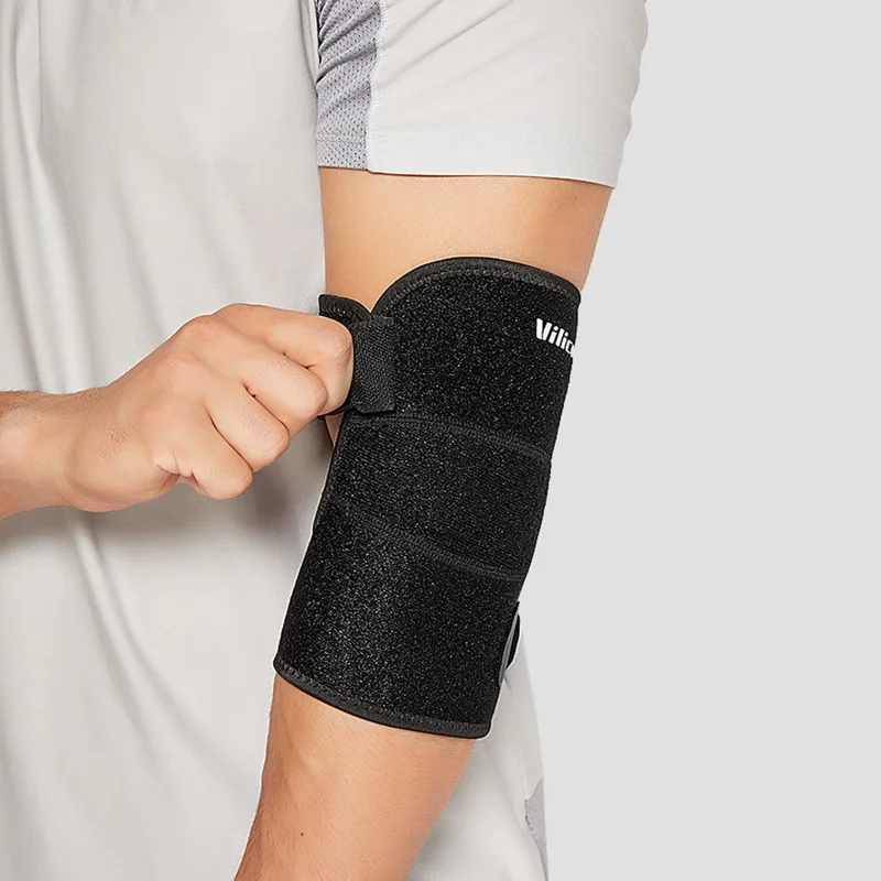 VILICO AB089 Sports Elbow Brace Shock-Absorbed Elbow Wrap Fitness Arm Meniscus Brace Support - Preto