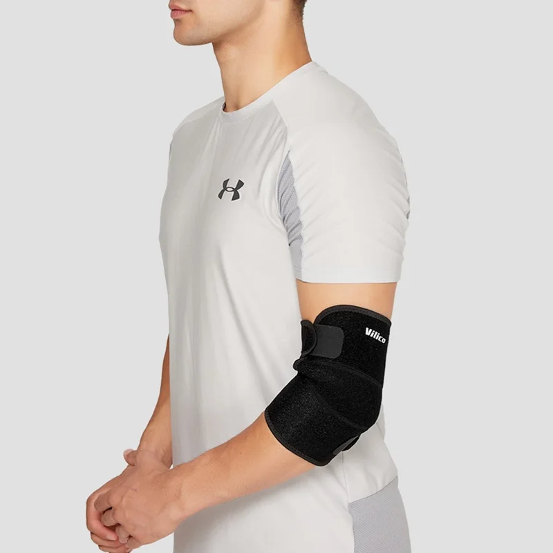 VILICO AB089 Sports Elbow Brace Shock-Absorbed Elbow Wrap Fitness Arm Meniscus Brace Support - Preto