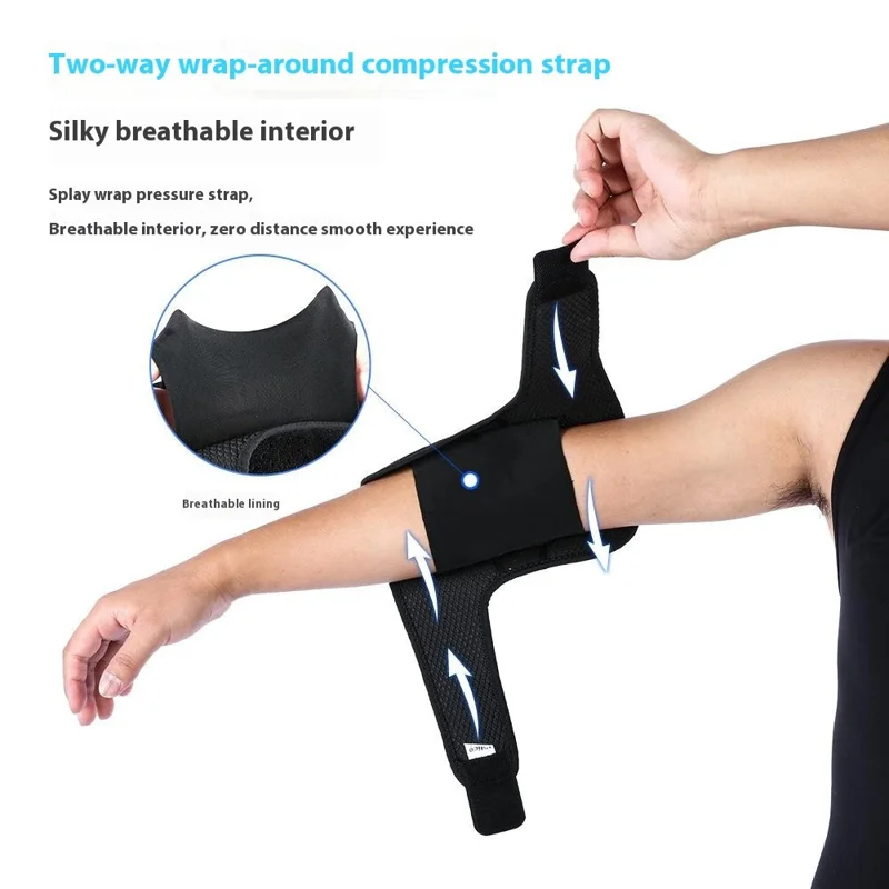 VILICO AB089 Sports Elbow Brace Shock-Absorbed Elbow Wrap Fitness Arm Meniscus Brace Support - Preto