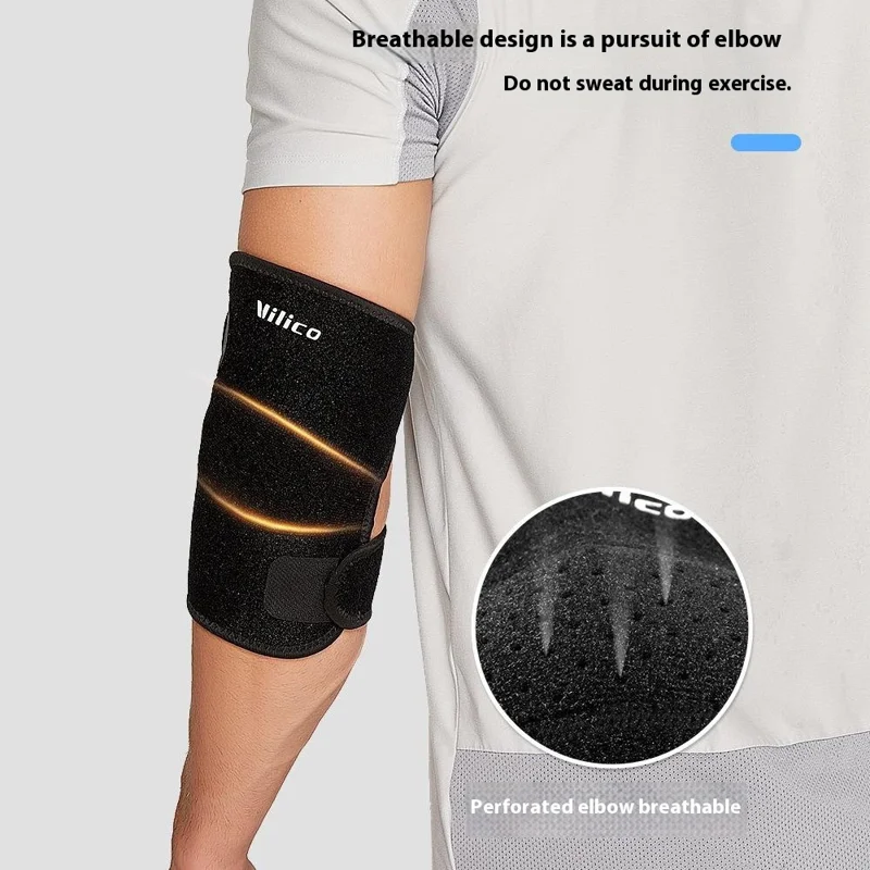 VILICO AB089 Sports Elbow Brace Shock-Absorbed Elbow Wrap Fitness Arm Meniscus Brace Support - Preto