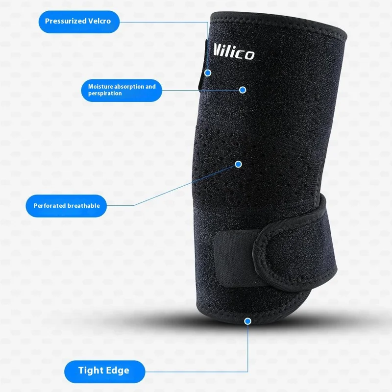 VILICO AB089 Sports Elbow Brace Shock-Absorbed Elbow Wrap Fitness Arm Meniscus Brace Support - Preto