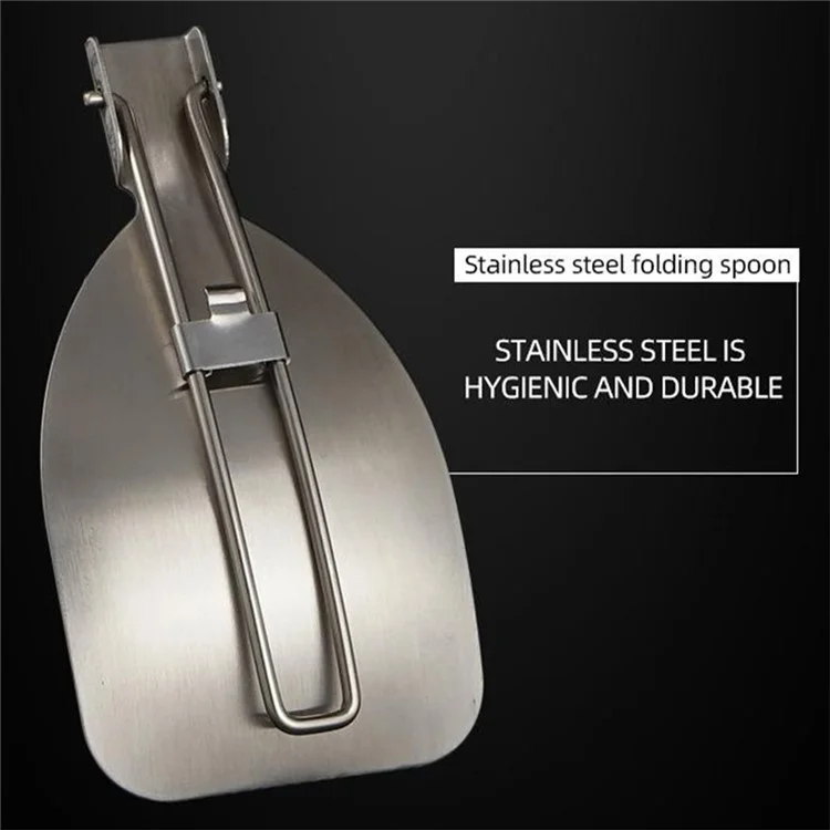 AOTU Outdoor Camping Picnic Foldable Spatula 304 Acciaio Inossidabile Turner (Senza Certificazione BPA, No FDA)