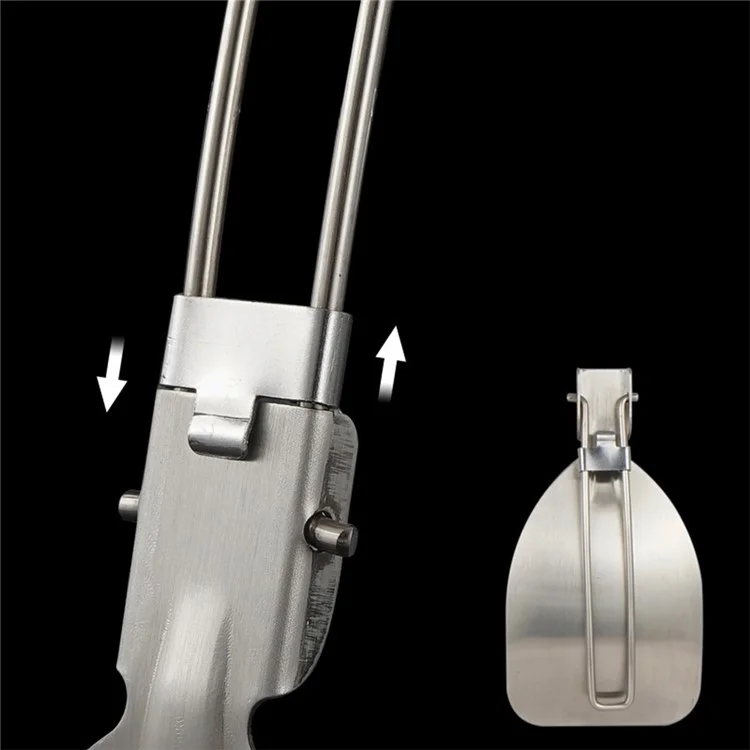 AOTU Outdoor Camping Picnic Foldable Spatula 304 Acciaio Inossidabile Turner (Senza Certificazione BPA, No FDA)