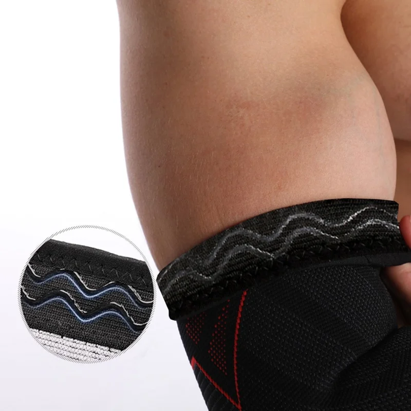 EL0166 Compression Arm Sleeve Arm Brace Support for Pain Relief, Arthritis, Bursitis - Black / M