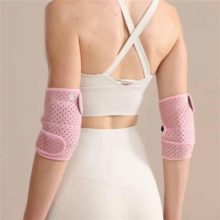 Wosweir El0231 2pcs Rose Fitness Fitness Coude Knee Compression Protecteurs Protecteurs de Protection Sportive - S